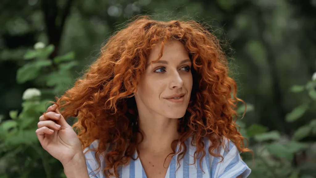 Curls of Hair Embracing the Beauty and Care
